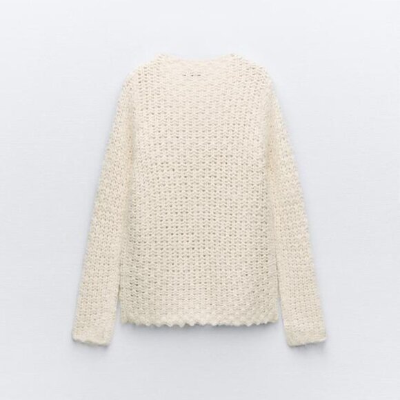 NWT ZARA STRUCTURED KNIT CARDIGAN S, L, M - Picture 3 of 9